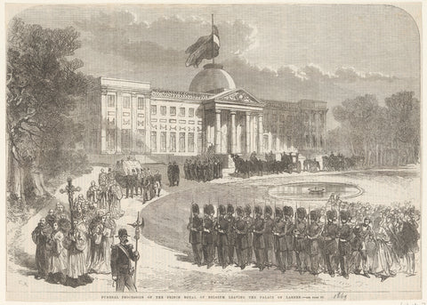 Funeral of Crown Prince Leopold, 1869, anonymous, 1869 Canvas Print