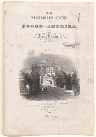 Capitol in Washington, A. ter Gunne, 1849 Canvas Print