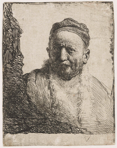 Man in a Close Cap, Rembrandt van Rijn, 1630 Canvas Print