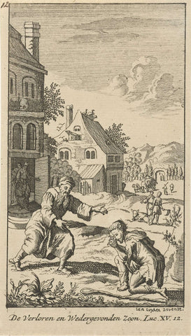 Return of the prodigal son, anonymous, 1720 Canvas Print