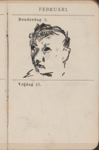 Portret van een onbekende man of vrouw, George Hendrik Breitner, 1893 Canvas Print