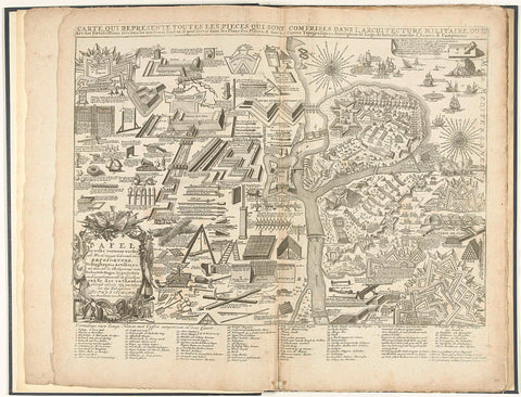 Schouwtoneel van den oorlog (page XXXIII), 1703, Pieter Schenk (I), 1741 - 1769 Canvas Print