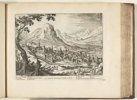 View of Chur, 1726, anonymous, 1726 Canvas Print