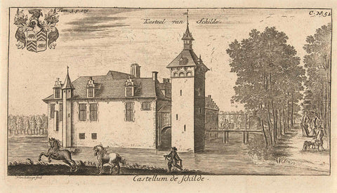 Castle of Schilde, Franz Ertinger, 1697 Canvas Print