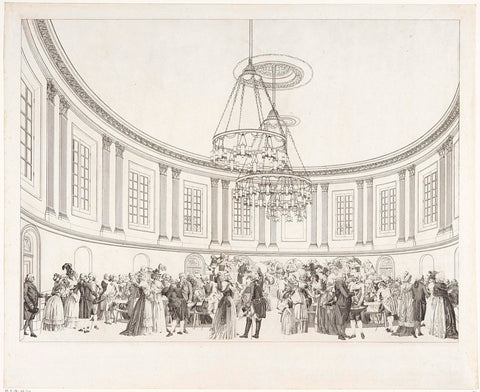 Concert hall in Felix Meritis, 1791, Reinier Vinkeles (I), 1791 Canvas Print