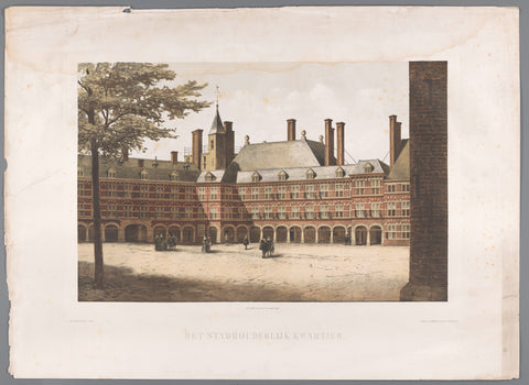 Het Binnenhof, 1650, anonymous, 1879 Canvas Print