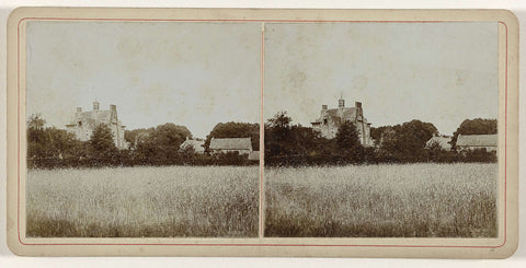 Huis ter Horst with outbuildings as seen from the side, Geldolph Adriaan Kessler (possibly), 1904 Canvas Print