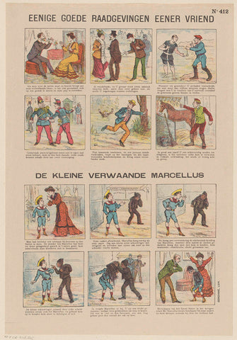 Eenige goede raadgevingen eener vriend / De kleine verwaande Marcellus, Gordinne, 1894 - 1959 Canvas Print