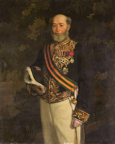 Frederick s'Jacob (1822-1901). Governor-General (1880-84), Pieter de Josselin de Jong, 1895 - 1896 Canvas Print