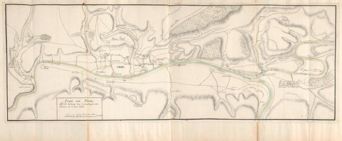 Map of Trier, 1705, Samuel Du Ry de Champdoré, 1705 Canvas Print