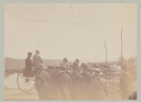 Emperor Wilhelm II departs by carriage, Paul Güssfeldt (attributed to), 1889 Canvas Print