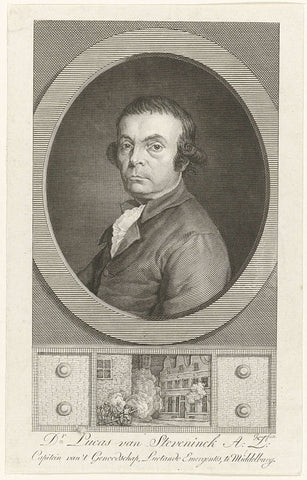 Portrait of Lucas van Steveninck, 1787, Pieter Gaal, 1787 Canvas Print