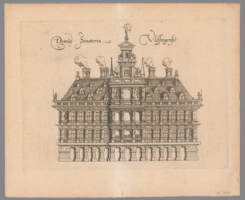 View of the Old Town Hall in Vlissingen, anonymous, 1612 Canvas Print