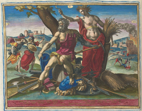 Choleric Temperament, Raphaël Sadeler (I), 1583 Canvas Print