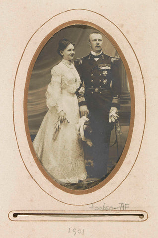 Queen Wilhelmina and Prince Hendrik, Ferdinand Robert Ebner, 1901 Canvas Print