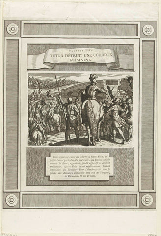 Vanguard of the new Roman troops is turned, 69-70, anonymous, 1768 - 1770 Canvas Print