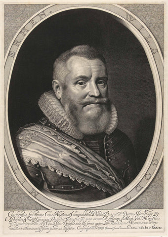 Portrait of William Louis, Count of Nassau, Stadholder of Friesland, Willem Jacobsz. Delff, 1633 Canvas Print