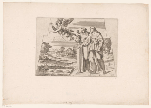 Saint Juan Diego finds the angel-given food, Simon Guillain (II), 1646 Canvas Print