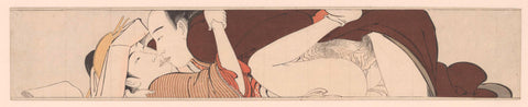 Hasty love, Torii Kiyonaga, 1785 Canvas Print