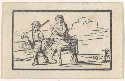 Flight to Egypt, Dirck de Bray, 1635 - 1694 Canvas Print