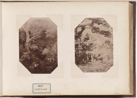 Two Women at the Lion-Kop Cave in South Africa, anonymous, c. 1885 - c. 1910 Canvas Print