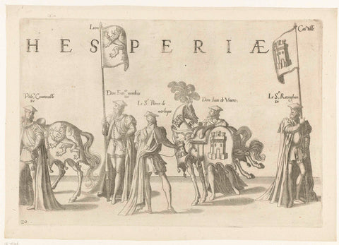 Part of the procession, no. 20, Joannes van Doetechum (I), 1619 Canvas Print