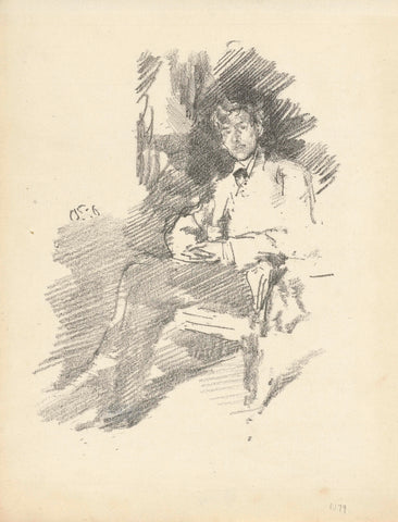 Portret van Walter Sickert, James Abbott McNeill Whistler, 1895 Canvas Print