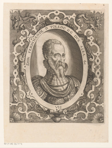 Portrait of Fernando Álvarez de Toledo, Duke of Alba, Niccolò Nelli, 1569 Canvas Print