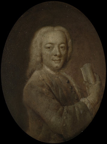 Portrait of Bernardus de Bosch I, Poet and Art Patron in Amsterdam, Jan Maurits Quinkhard, 1732 - 1771 Canvas Print