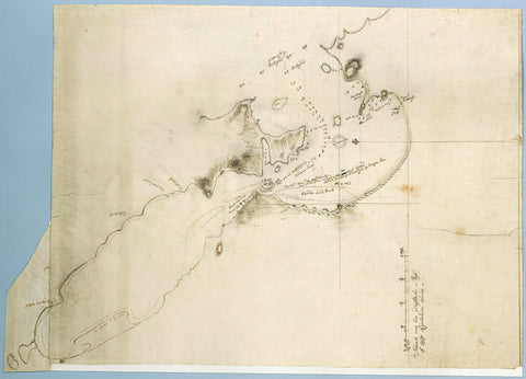 Map of Saldanha Bay, Robert Jacob Gordon (attributed to), c. 1784 Canvas Print