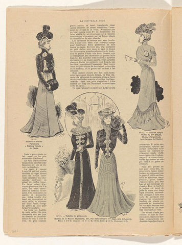 La Nouvelle Mode, No. 1: 1 January 1900: pagina 8, anonymous, 1900 Canvas Print