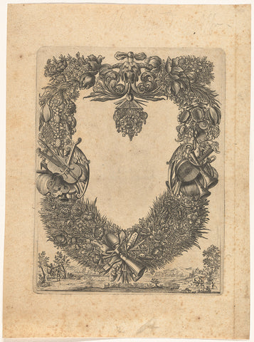 Ornamentele rand, anonymous, after 1665 Canvas Print