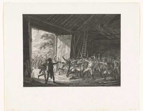 Murder of General Theobald Dillon, Joannes Bemme, c. 1800 - in or before 1841 Canvas Print