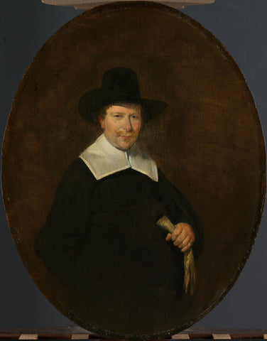 Gerard Abrahamsz van der Schalcke (1609-67). Haarlem Cloth Merchant, Gerard ter Borch (II), 1644 Canvas Print