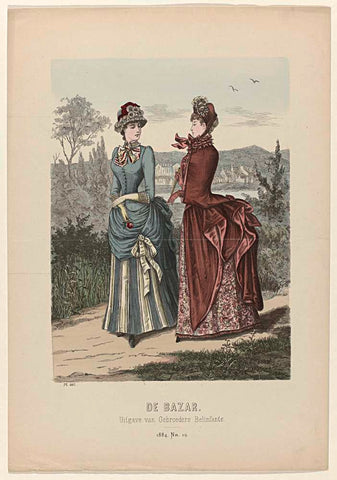 De Bazar, 1884, No. 19, Pl. 587, anonymous, 1884 Canvas Print