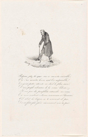 Libry on crutches, 1830, Henry (printmaker), 1830 - 1831 Canvas Print