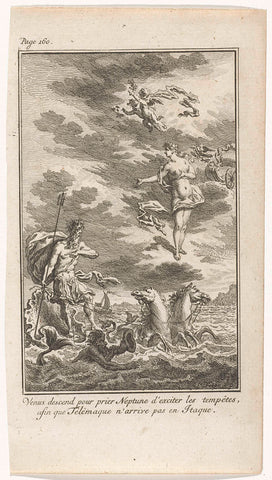 Venus and Neptune, Simon Fokke, 1775 Canvas Print