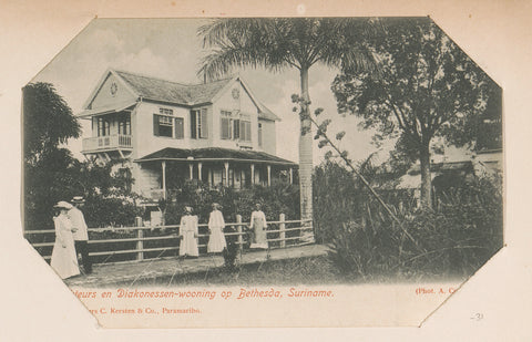 House on Bethesda, Augusta Curiel, C. Kersten & Co., 1900 - 1910 Canvas Print