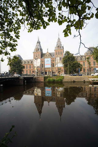 North façade with the water of the Singelgracht in the foreground (standing recording), 2007 Canvas Print