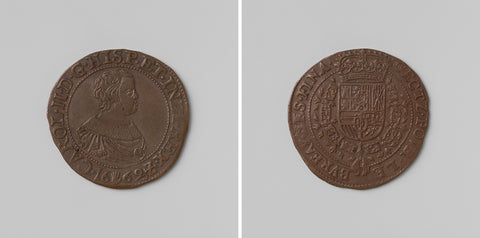 Charles II, king of Spain, arithmetic medal struck by order of the Council of Finance, anonymous, 1669 Canvas Print