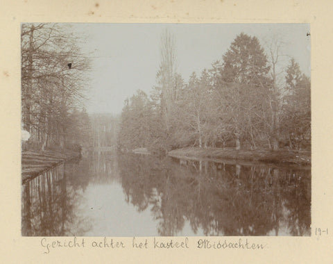 View behind the Castle Middachten in Gelderland, Hendrik Herman van den Berg, in or after 1890 - in or before 1894 Canvas Print