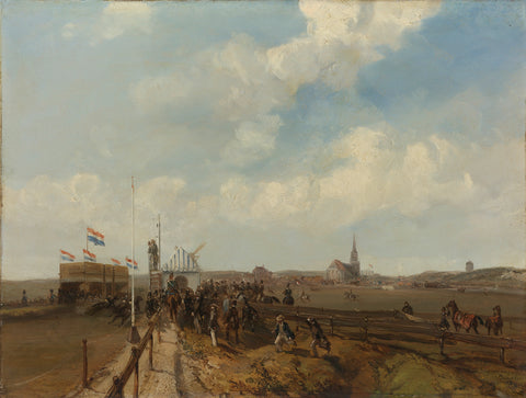 Racetrack at Scheveningen, opened 3 August 1846, Charles Rochussen, 1846 Canvas Print