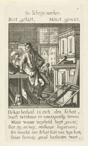 Joiner, Caspar Luyken, 1694 Canvas Print