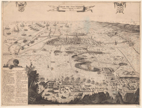 Siege of Haarlem, 1572-1573, Cornelis van Kittensteyn, 1626 Canvas Print