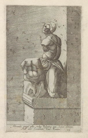 Sculpture of Pasquino, anonymous, 1584 Canvas Print