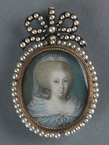 Wilhelmina Carolina (1743–87), Princess of Orange-Nassau. Daughter of Prince William IV, anonymous, 1787 - 1790 Canvas Print