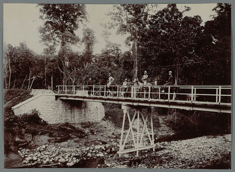 Bridge over the river Alue Teungoh, anonymous, 1903 - 1913 Canvas Print