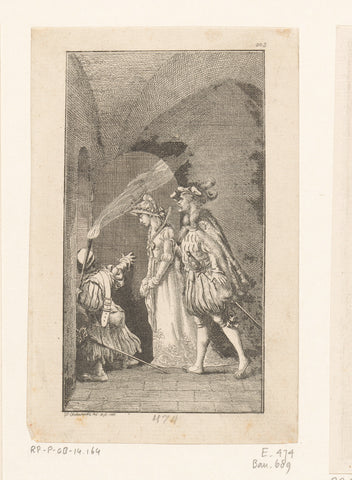 Morgus en Karly, Daniel Nikolaus Chodowiecki, 1783 Canvas Print