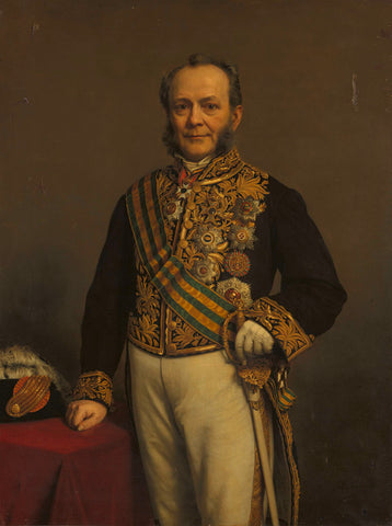 Pieter Mijer (1812-81). Gouverneur-generaal (1866-71), Johan Heinrich Neuman, 1874 Canvas Print