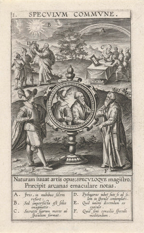 Mirror of the Community, Theodore Galle, 1610 Canvas Print